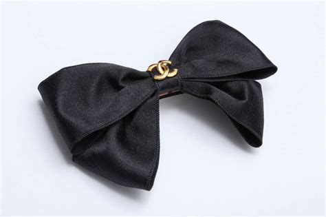 chanel bow hair clip|coco chanel hair clips.